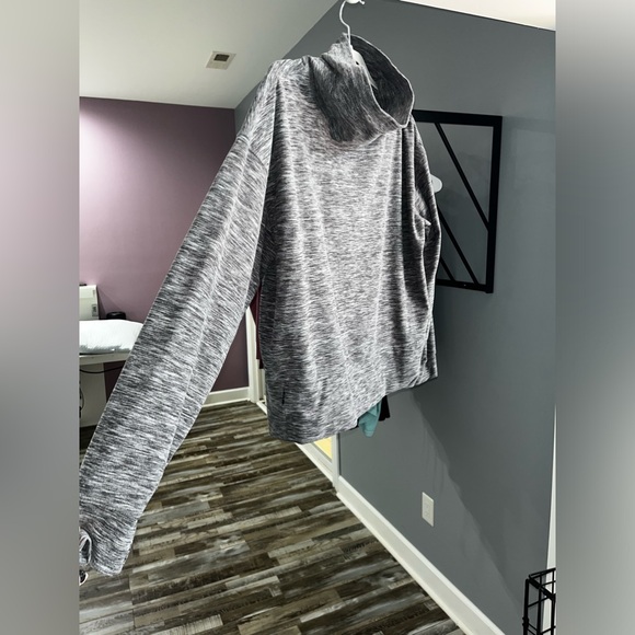 Avia gray fleece long sleeve shirt 3X - Picture 3 of 6